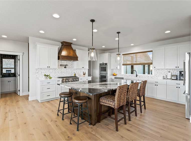 Bright kitchen space 